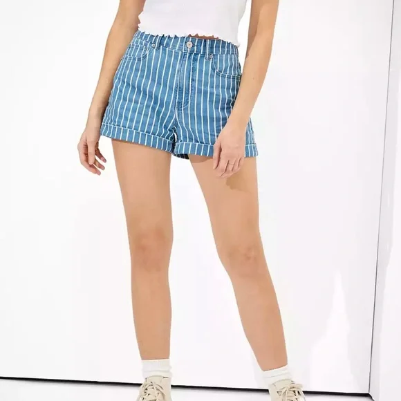American eagle striped shorts outlet